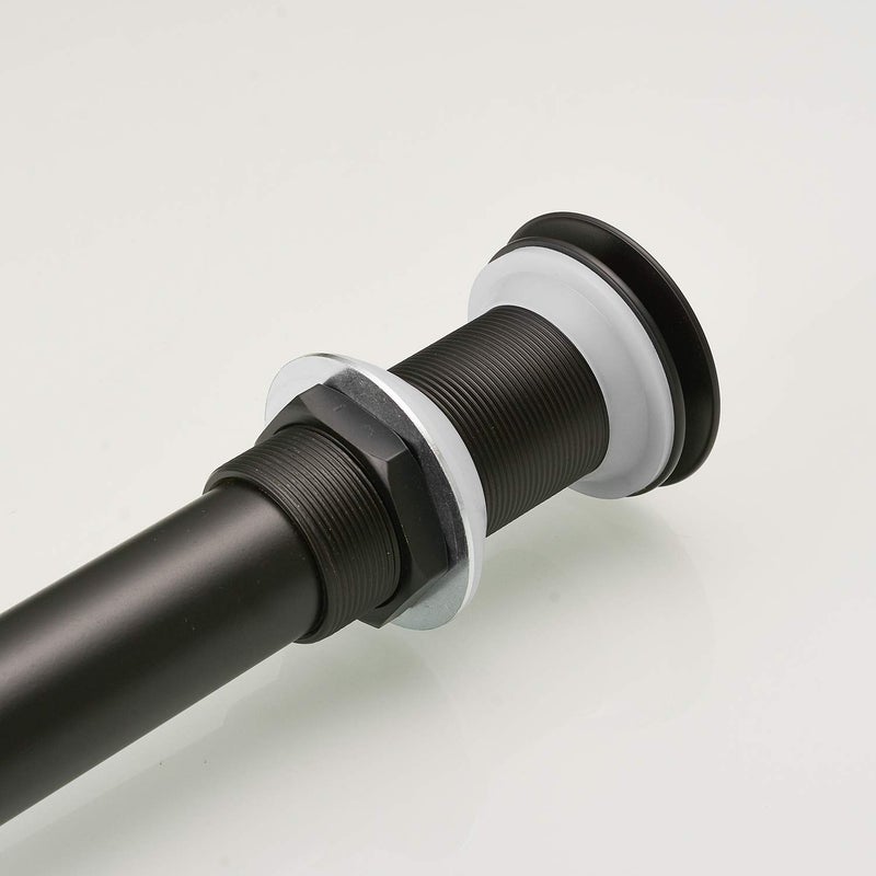 BWE Black Vessel Sink Drain Fits Standard Bathroom Sink Hole 1-1/2" to 1-3/4" Bathroom Faucet Vessel Sink Pop Up Drain Stopper Without Overflow Matte Black - Image 5